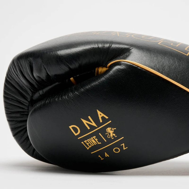 LEONE DNA PREMIUM BOXING GLOVES-BLACK